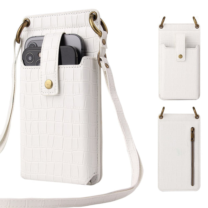 Pochette Bandoulière effet crocodile avec mirroir