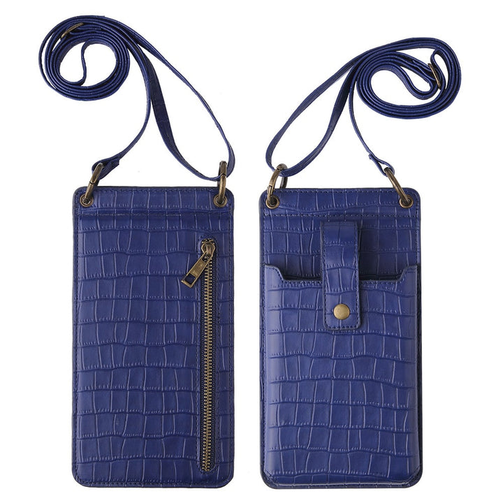 Pochette Bandoulière effet crocodile avec mirroir