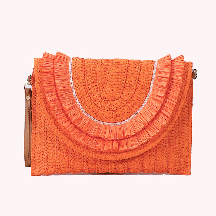 Pochette Bohème en Paille Tressée