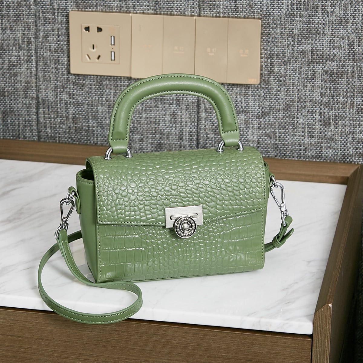 Sac crocodile vert hotsell