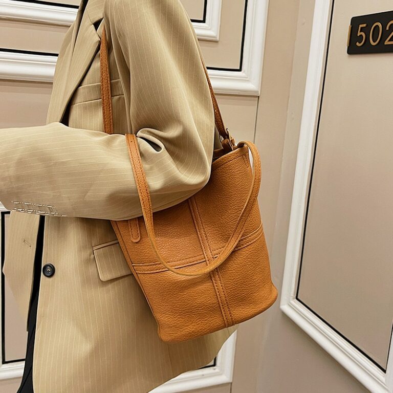 Sac à Bandoulière Fourre-Tout Camel