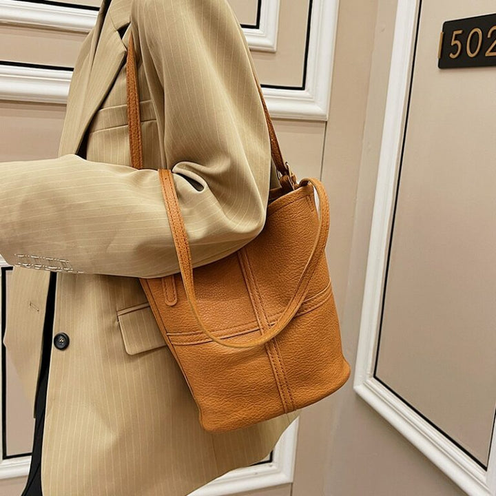 Sac à Bandoulière Fourre-Tout Camel