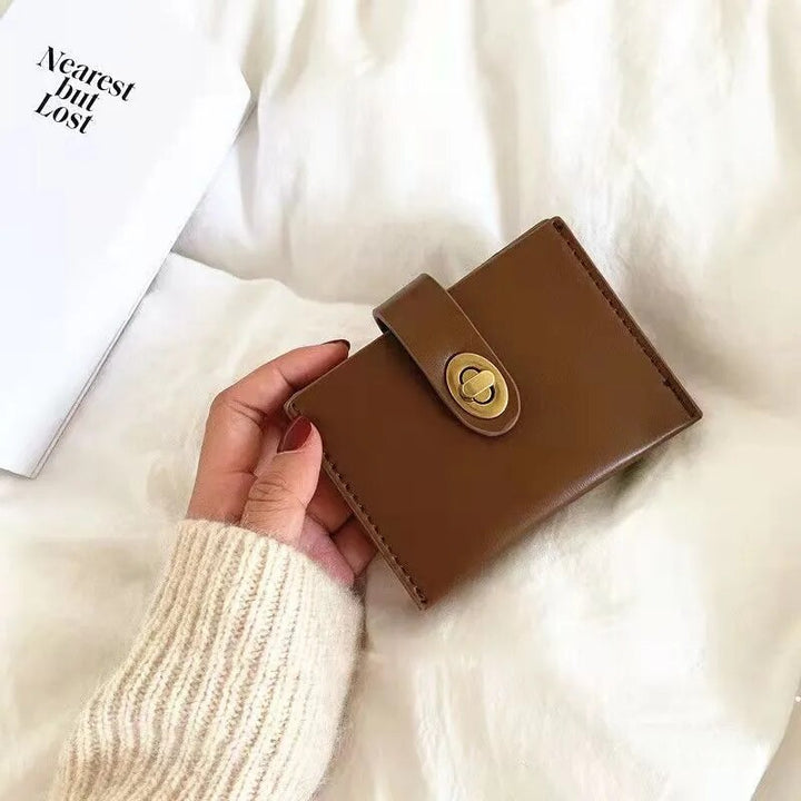 Portefeuille Verrou Pivotant en Cuir Végétalien