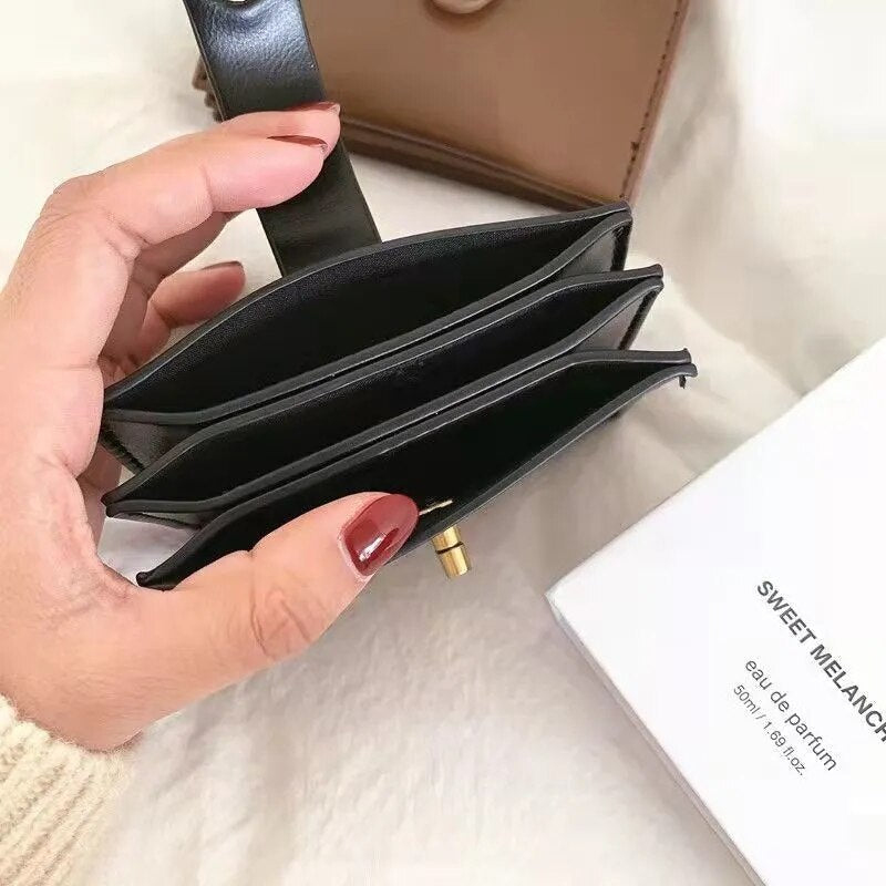 Portefeuille Verrou Pivotant en Cuir Végétalien