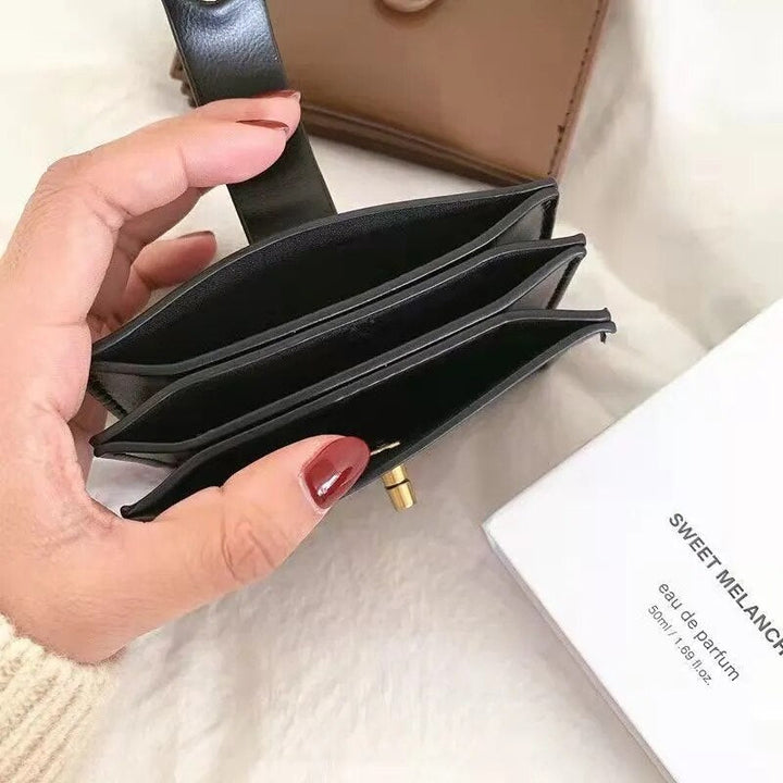 Portefeuille Verrou Pivotant en Cuir Végétalien