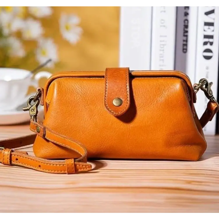 Sac à Bandoulière Rétro Chic - Jaune