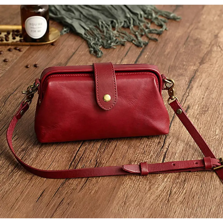 Sac à Bandoulière Rétro Chic - Rouge