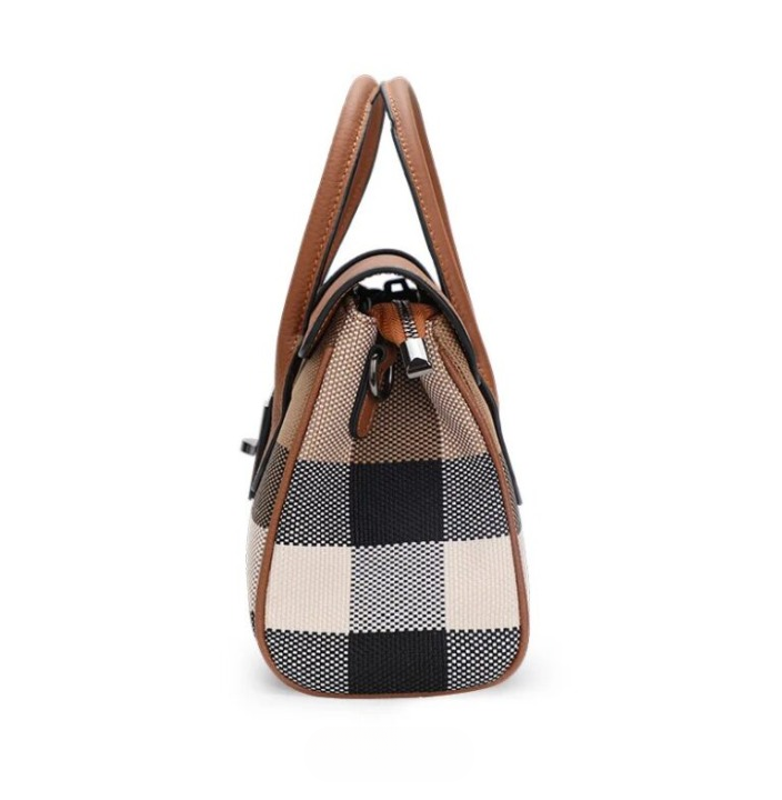 TALYAH | Sac à bandoulière en Toile et Cuir véritable