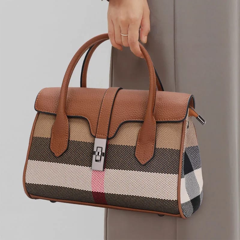 TALYAH | Sac à bandoulière en Toile et Cuir véritable