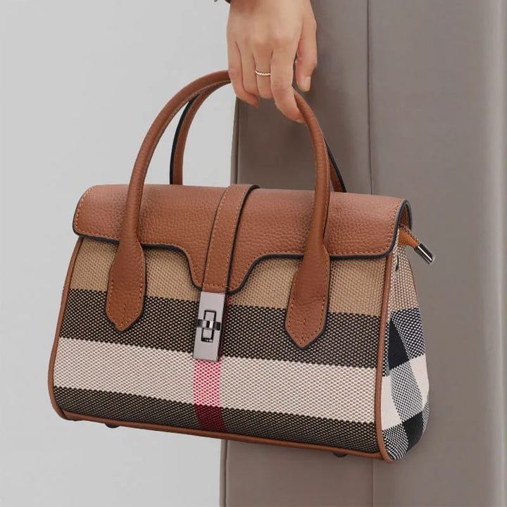 TALYAH | Sac à bandoulière en Toile et Cuir véritable